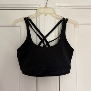 LULULEMON Energy Bra Size 12 Black